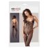 NO:XQSE - Geperforeerd net bodysuit (zwart) - XL/XXL