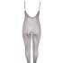 NO:XQSE - Geperforeerd net bodysuit (zwart) - XL/XXL