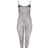 NO:XQSE - Geperforeerd net bodysuit (zwart)