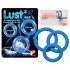 You2Toys - Lust penisring trio - blauw