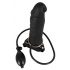 You2Toys - Opblaasbare Strap-On - holle siliconen dildo (zwart)