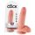 King Cock 7 bal met ballen (18 cm) - natuur