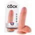 King Cock 7 bal met ballen (18 cm) - natuur