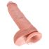 King Cock 10 grote dildo (25 cm) - naturel