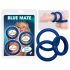 You2Toys - Dikke siliconen ring trio (blauw)