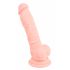 Medische siliconen dildo (18 cm) - natuur