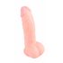 Medisch - siliconen dildo (20cm) - natuurlijk