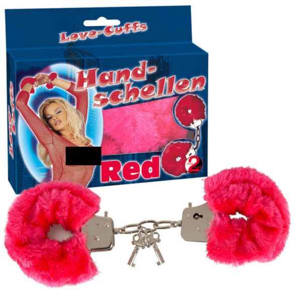 You2Toys - Pluche handboeien - rood