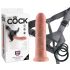 King Cock Strap-on 8 - opzet dildo - naturel