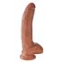 Koning Cock 9 met bal (23 cm) - bruin