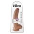 Koning Cock 9 met bal (23 cm) - bruin