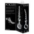 Icicles No. 67 - glazen dildo met ring (transparant)