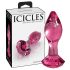 Icicles No. 79 - kegelvormig glazen anale dildo (roze)