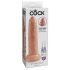 King Cock 9 Besnijden - realistische dildo (23 cm) - huidskleur