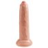 King Cock 9 Besnijden - realistische dildo (23 cm) - huidskleur