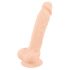 Silexd 7 - zuignap dildo - 17,5cm (natuur)