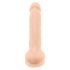 Silexd 7 - zuignap dildo - 17,5cm (natuur)