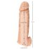 Realistixxx - penis sleeve met ballenring - 16cm (natuurlijk)