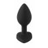 You2Toys Butt Plug - anale dildo met witte steentjes (zwart)