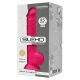 Silexd 9,5 - buigzame dildo met zuignap en testikels - 24 cm (roze)