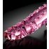 Icicles Nr. 24 - ribbelige glazen dildo (roze)