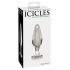 Icicles No. 26 - kegelvormige glazen anale dildo (transparant)