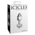 Icicles No. 44 - kegelformige glazen anale dildo (doorzichtig)