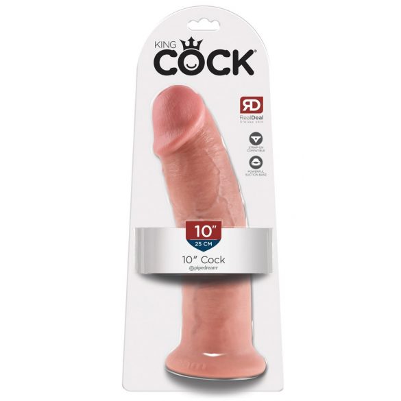 KKing Cock 25 cm zuignap dildo - natuur