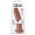 King Cock 25 cm Zwarte Dildo met Zuignap