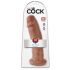 King Cock 25 cm Zwarte Dildo met Zuignap