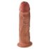 King Cock 25 cm Zwarte Dildo met Zuignap