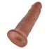 King Cock 25 cm Zwarte Dildo met Zuignap