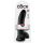 King Cock 9 - grote dildo met zuignap en ballen (23 cm) - zwart