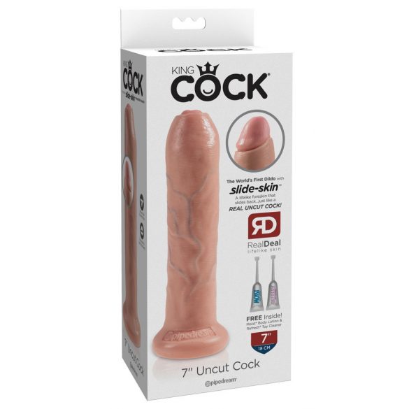 King Cock 7 Beschneidinator - realistische dildo (18cm) - natuur