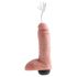 King Cock 8 - realistische sproeidildo (20 cm) - natuurlijke