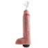 King Cock 11 - levensechte spuitende dildo (28cm) - natuur