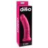 Dillio 8 - zuignap, realistische dildo (20cm) - roze