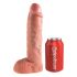 King Cock Strap-On 10 - holle strap-on dildo (25 cm)