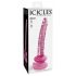 Icicles Nr. 86 - glazen dildo (roze)