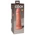 King Cock Elite 8 - zuignap, realistische dildo (20cm) - huidkleurig