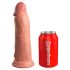 King Cock Elite 8 - zuignap, realistische dildo (20cm) - huidkleurig