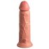 King Cock Elite 8 - zuignap, realistische dildo (20cm) - huidkleurig