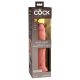 King Cock Elite 9 - zuignap, realistische dildo (23 cm) - naturel