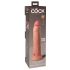 King Cock Elite 9 - zuignap, realistische dildo (23 cm) - naturel