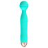 Cuties Mini Wand - oplaadbare, waterdichte massager vibrator (groen)