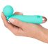 Cuties Mini Wand - oplaadbare, waterdichte massager vibrator (groen)