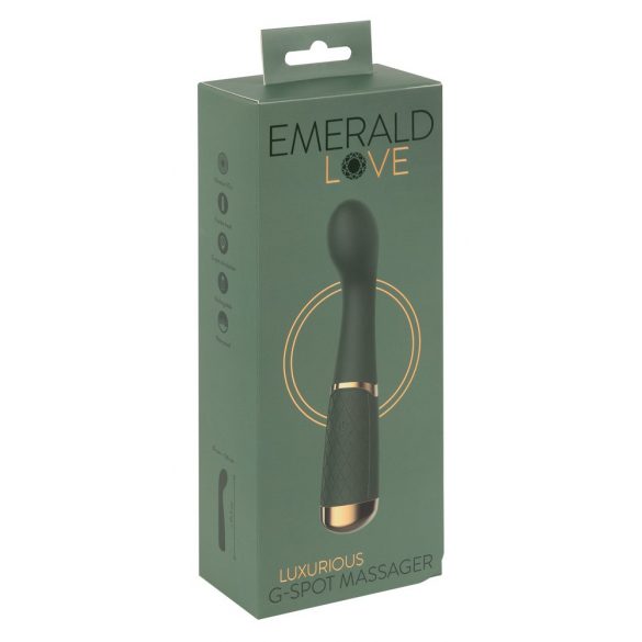 Emerald Love - oplaadbare, waterdichte G-spot vibrator (groen)