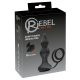 Rebel 2in1 - draadloze anale vibrator met penisring (zwart)