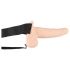 You2Toys Strap-on - oplaadbare, holle, strap-on vibrator (natuurlijk)