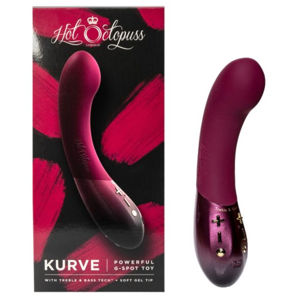 Hot Octopuss Kurve - oplaadbare, waterdichte G-spot vibrator (paars)